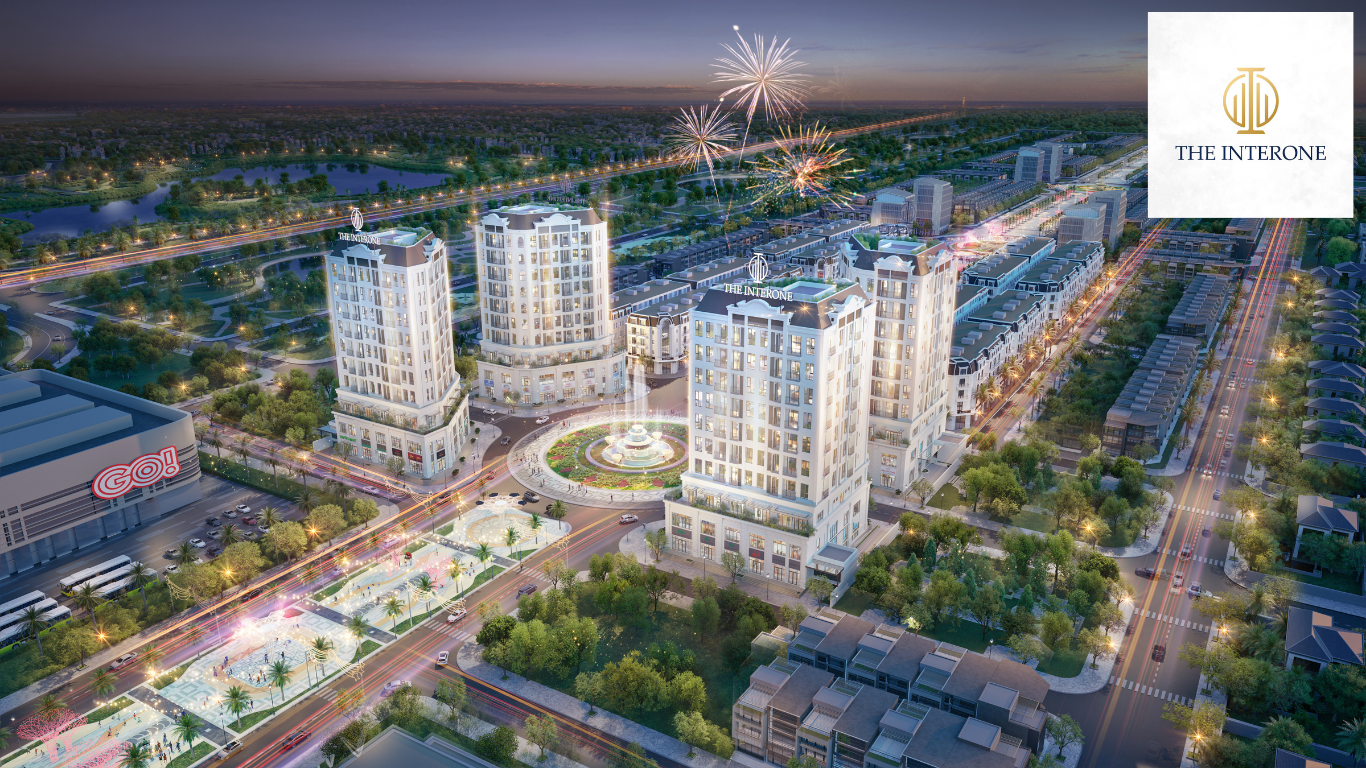 phối cảnh 4 tòa chung cư the interone