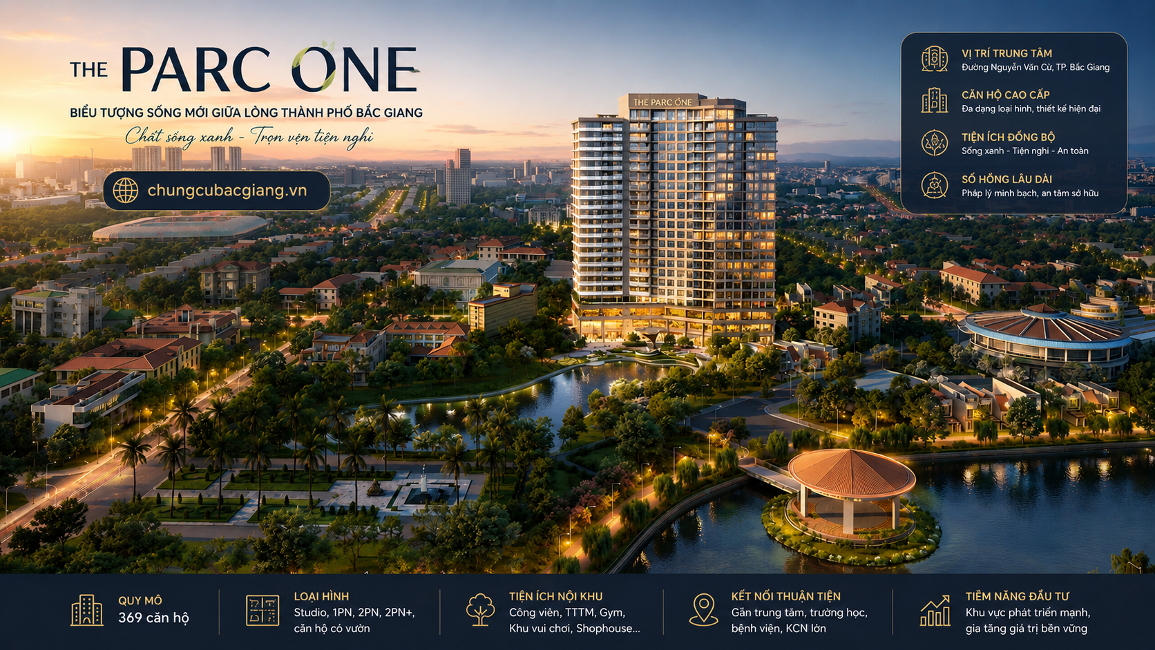 tổng quan dự án chung cư the parc one bắc giang