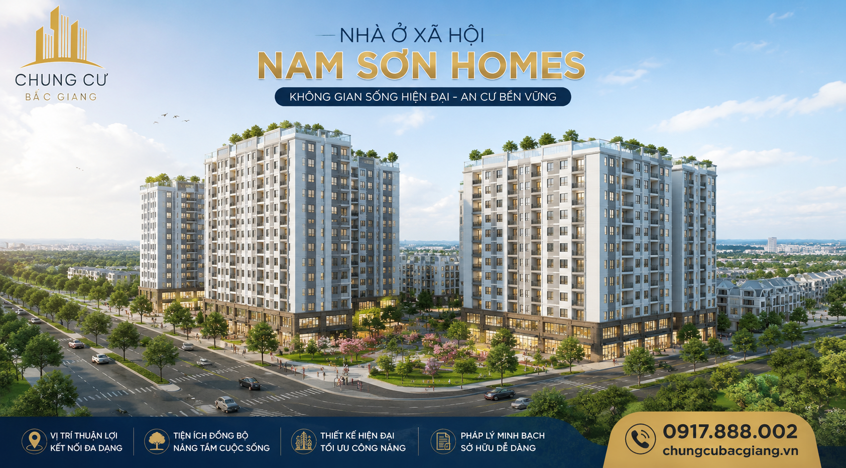 phối cảnh dự án nam sơn homes